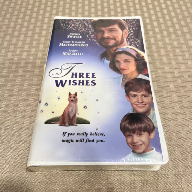 Three Wishes 1995 Clamshell Vhs Patrick Swayze 764 Picclick