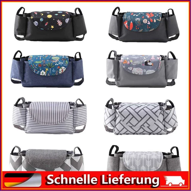 Bolso de cochecito universal para bebé cochecito organizador bolsa soporte para biberón colgante de viaje