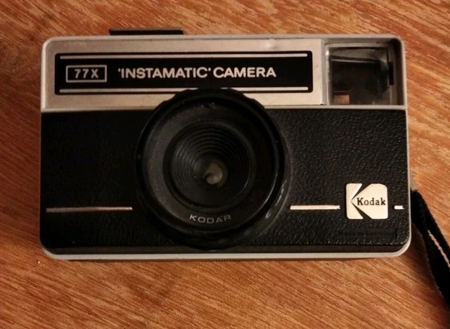 Vintage kodak instamatic camera, isolated on a white background Stock Photo
