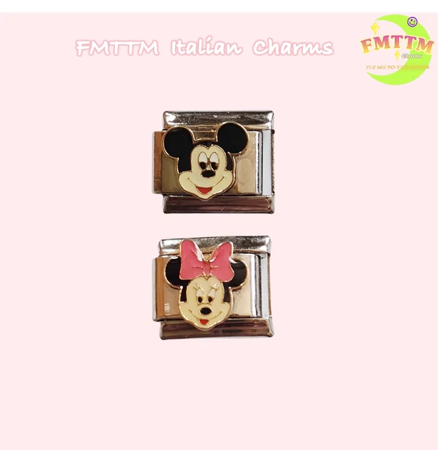 LIMITED EDITION DISNEY Mickey Mouse Minnie Mouse Italian charms Fits Nomination 8.99 PicClick UK