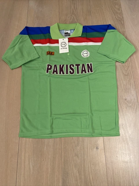 PAKISTAN CRICKET 1992 World Cup Shirt Jersey Asics *RARE* Brand