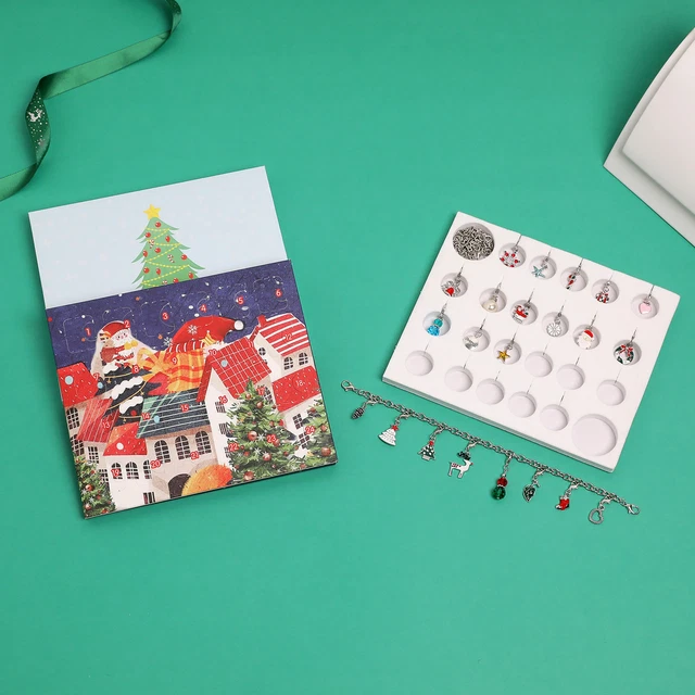 1 Set Halskette Set Weihnachtsbaum Elch Anhänger verschleißfest Weihnachtsbaum Elch