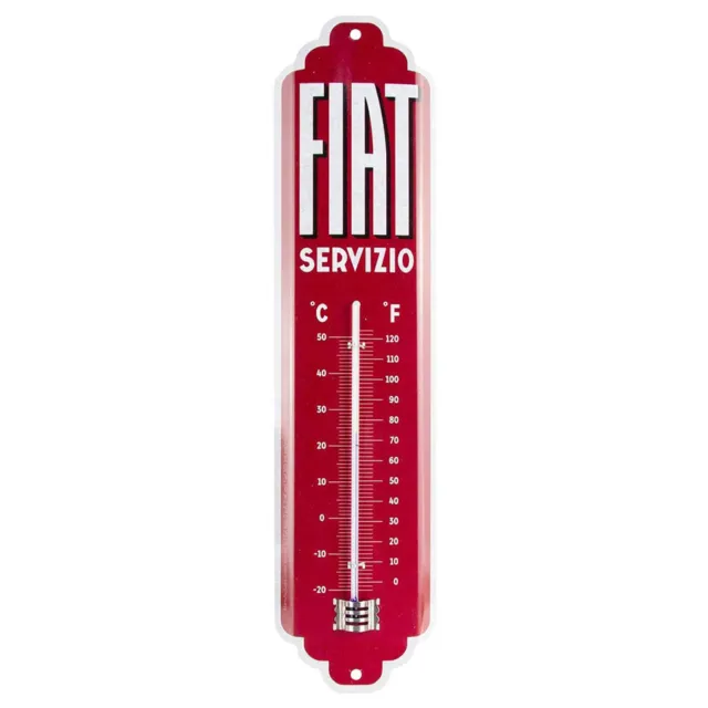 Termometro Temperatura Ambiente Interno Casa Pubblicita' Fiat Servizio 6,5X28Cm