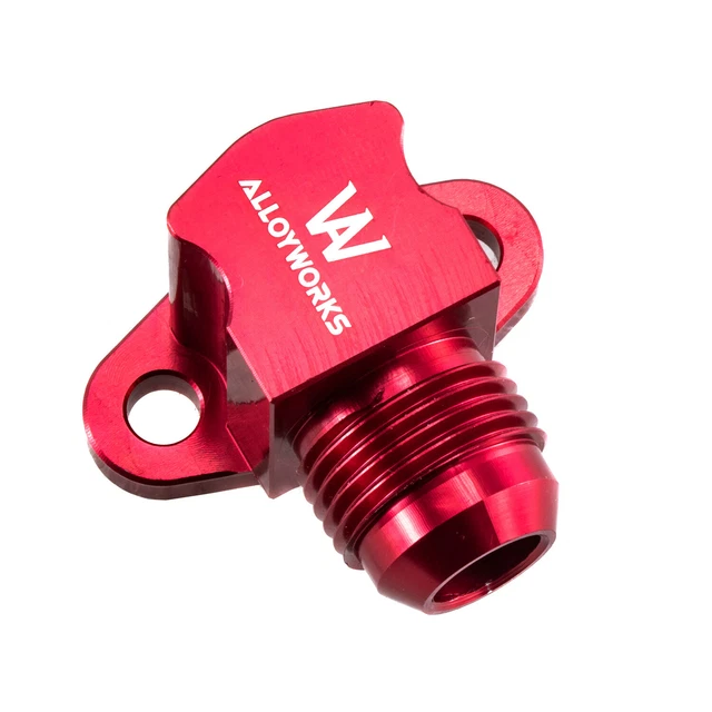 ENGINE TO OIL Cooler 90 Degree Take Off Adapter In AN8 Fits Suzuki GSXR ...