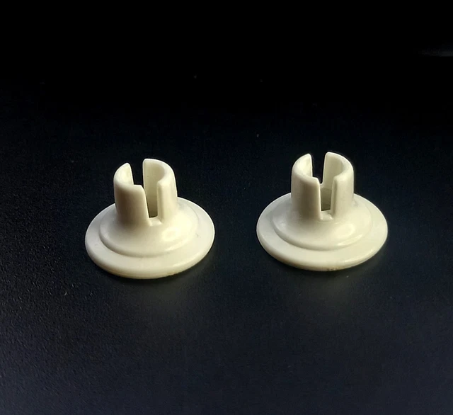 Playmobil system x [O1D5B1] - lote 2 soportes de palo blanco clips
