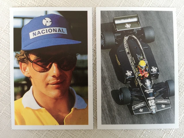 2 X AYRTON Senna Rookie Cards A Question Of Sport 1986 Motor Racing F1