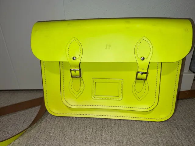 The Cambridge Satchel Company Neon Yellow Shoulder Crossbody Bag