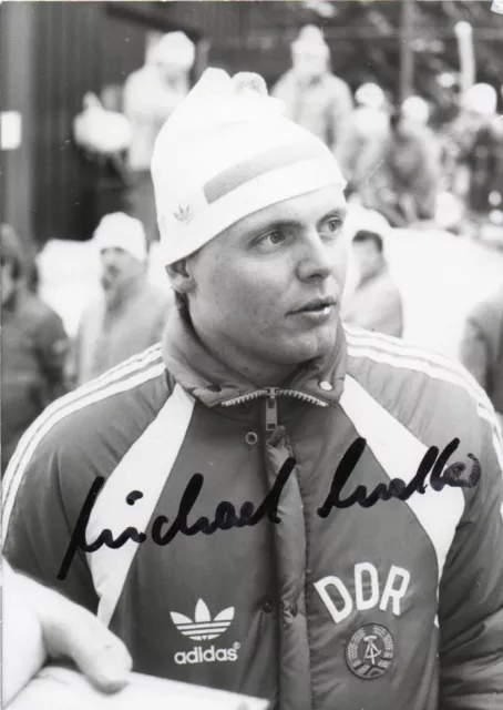 Michael Walter (1959-2016) - Rodeln, Weltmeister 1985 -, sign. alte DDR-AK