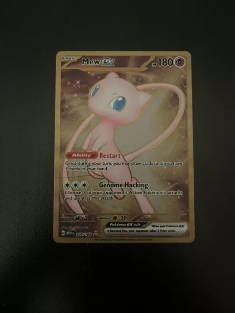 Pokémon TCG Mew ex Metal Promo Card