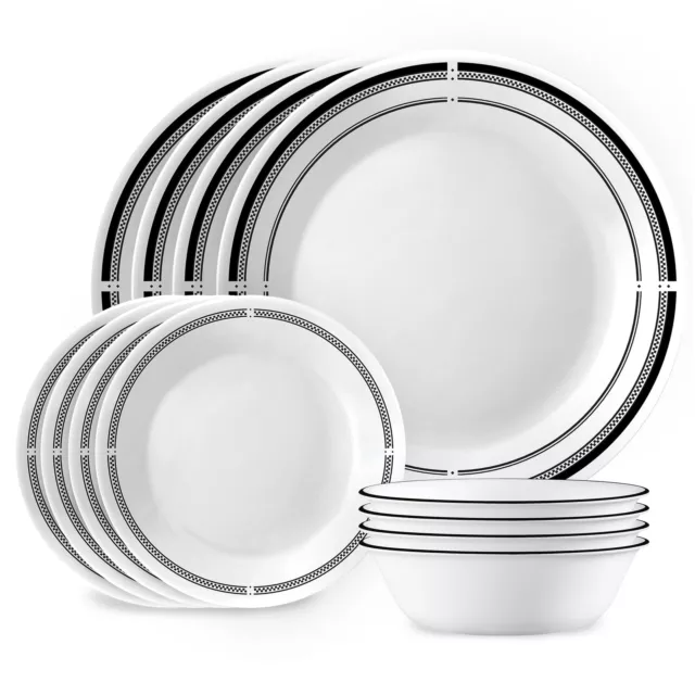 Brasserie 12-pc Dinnerware Set, Serves 4