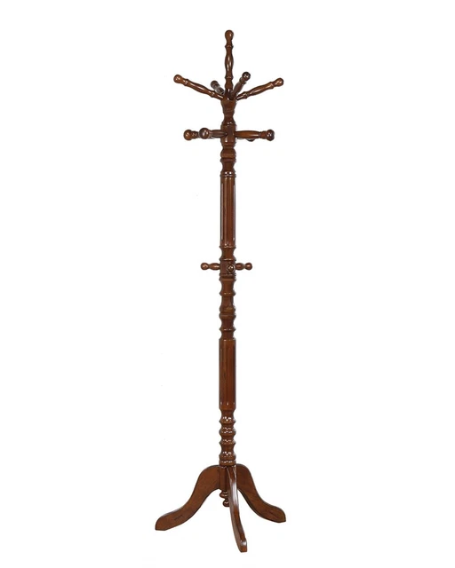 Coaster Dark Walnut Coat Rack W/ Spinning Top In Walnut Finish 900769