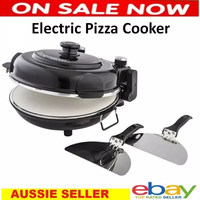 Electric Pizza Oven Cooker Baker Fresh Pizza Baking Stone/Toaster/Maker NEW