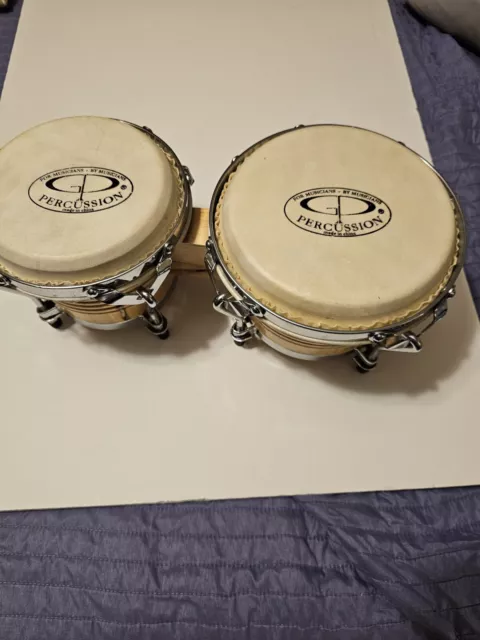 GP Percussion Bongo Drums 6" & 7" For Musicians By Musicians Wooden Joint Body 3