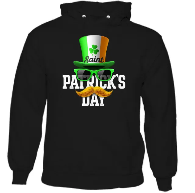 Irish Top Hat Flag Mens Funny St Patricks Day Hoodie Ireland Paddys Drunk Rugby