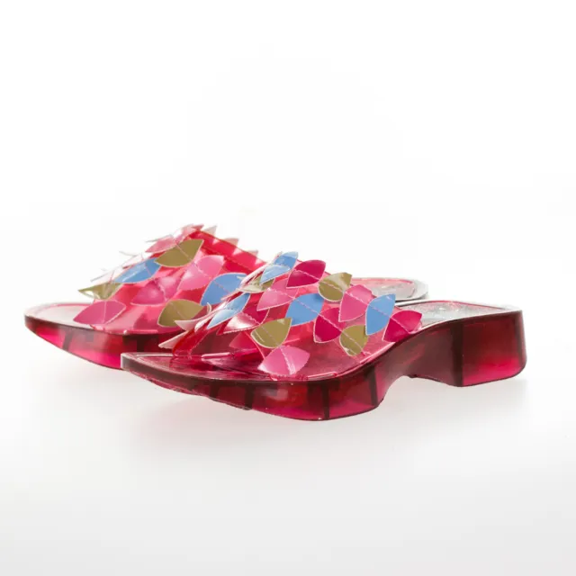Neuf avec étiquettes sandales gelée enfants Cakewalk à rabat tong chaussures filles rose taille 31/12 2