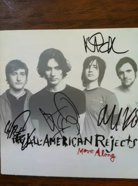 Move Along cd by All-American Rejects signed autographed booklet by band