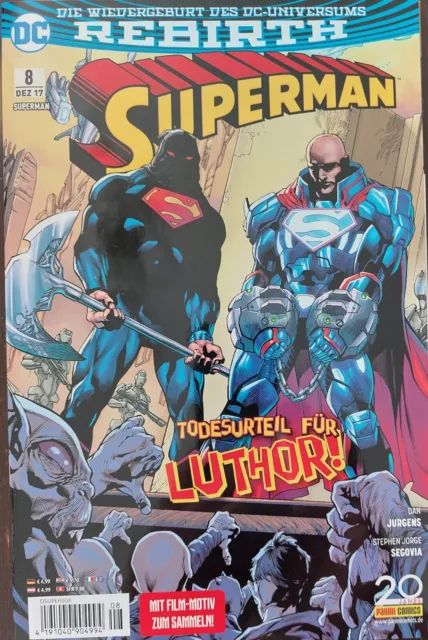 DC Superman Rebirth Heft 8 Dez 19 Todesurteil für Luthor Panini