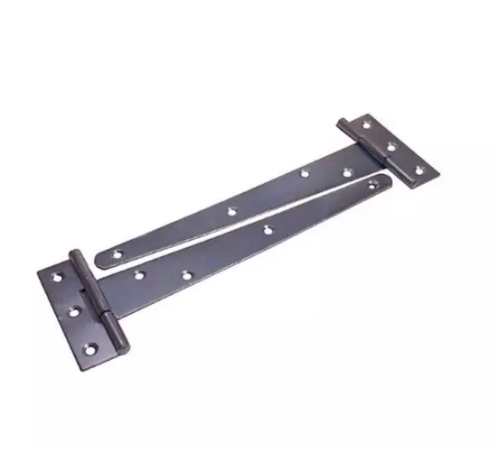 Blooma Zinc-plated Steel Tee hinge (L)204mm Black Finish  Shed Door & Gate Pair 3