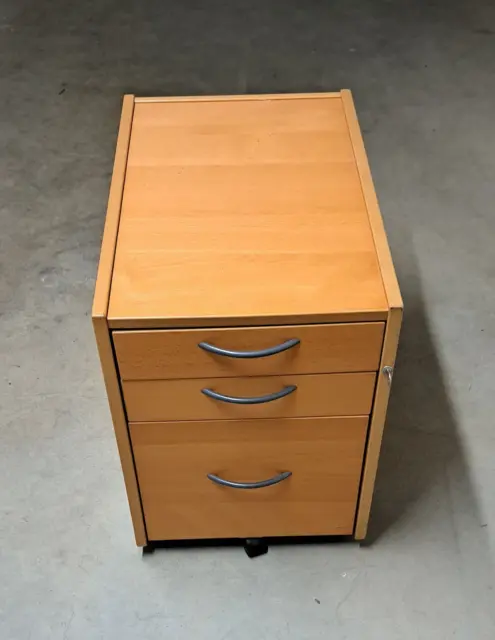Schreibtischcontainer (Rollcontainer) - Ikea - 3 Schubladen - abschließbar