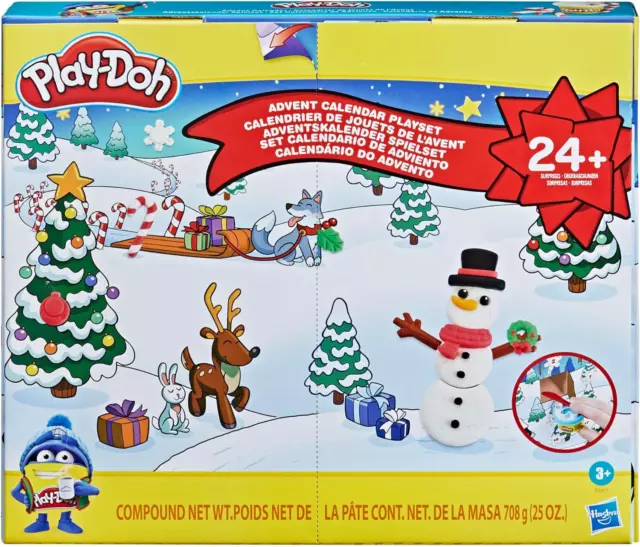 Play-Doh Advent Calendar Toy for Kids 3 Years and up with over 24 Surprise Acces