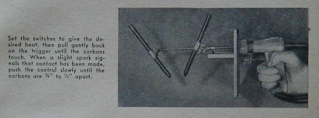 Electric Arc Torch Brazing 1946 How-To Build it PLANS