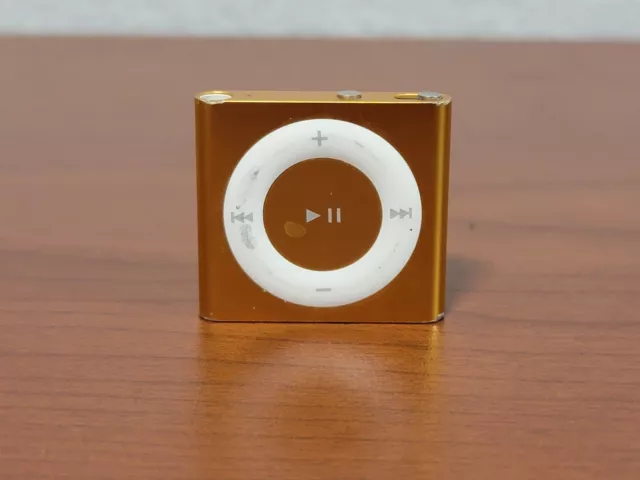 APPLE iPod Shuffle 4th Generation (A1373, 2 GB, Orange) - TESTED