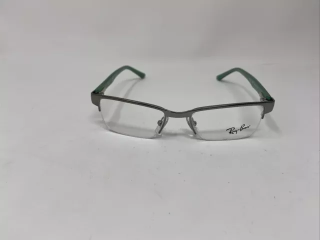 Ray Ban Kids Rb 1034 4008 44/16/125 Silver Green Flex Hinge Eyeglasses Ch31