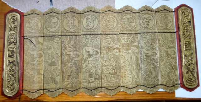 ancien livre? priere !ethnique  asie?indonesie bali? thai?bouddha