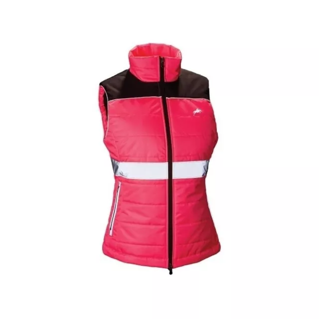 Harry Hall Hi Viz Damen daunen wie Weste rosa UK 12 UVP £45 LN043 QQ 03