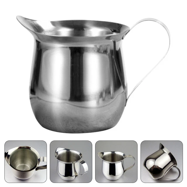 Taza de leche de acero inoxidable cafetera taza salsa para ensaladas