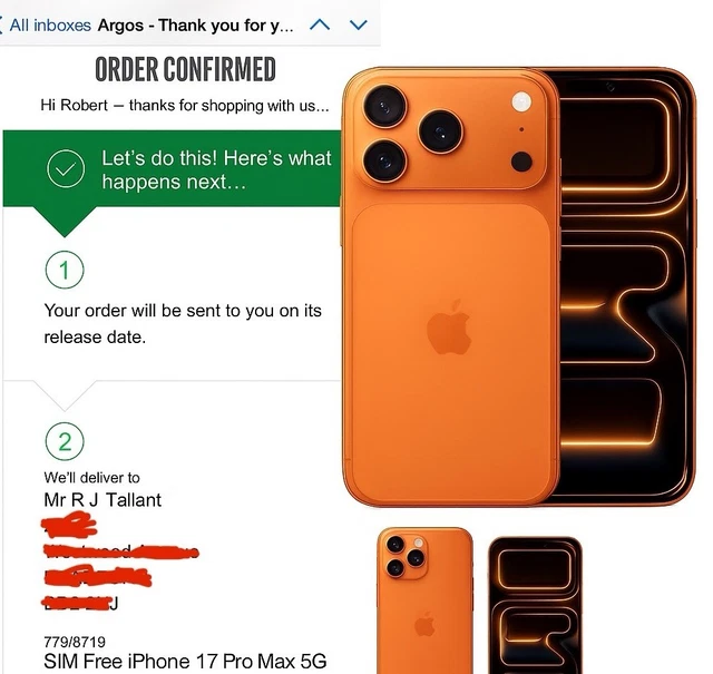 LAUNCH DAY CONFIRMED iPhone 17 Pro Max 2TB • Cosmic Orange • Unlocked