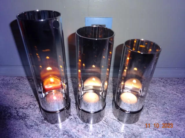 "Partylite  Trio Miroir  Porte  Bougie  Raffinement   ' Partylite "