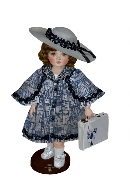 ANCEN PATRON POUR LA POUPEE  BLEUETTE ELEGANTE LSEUSE JULLET 1908