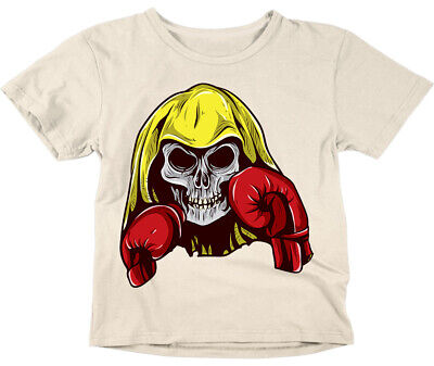 Boxing Skull Kids Boys Girls tshirt Childrens T-Shirt