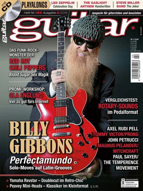 Guitar 02 2016 Avec Gitarre Playalongs Et Workshop Billy Gibbons