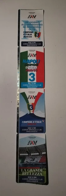 Biglietti Del Napoli 3 Scudetto Edizione Limitata 2022/23