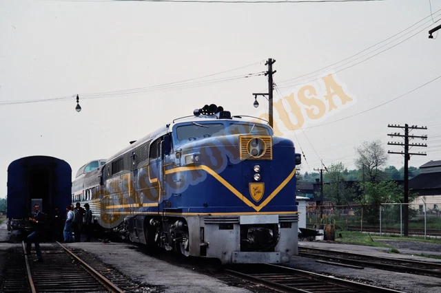 Vtg 1976 Train Slide 16 D&H Delaware & Hudson Engine X3L110