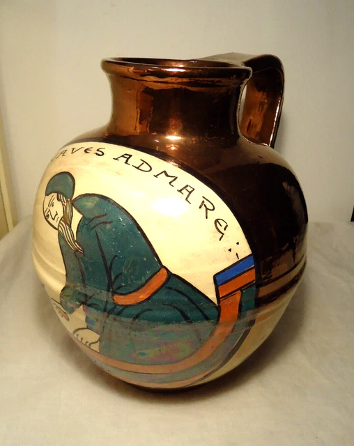 Grand Pichet - Tapisserie de Bayeux - Poterie de Bavent - TN - France - XXth