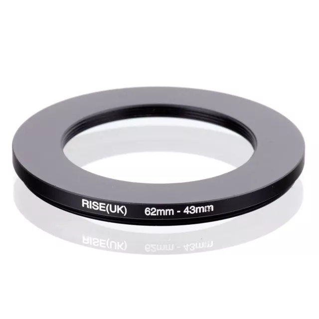 RISE (UK) 62-43MM 62MM-43MM 62 to 43 Step Down Ring Filter Adapter