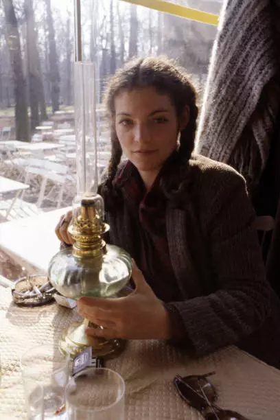 AMERICAN ACTRESS AMY Irving at the Palace of Versailles on Februar- Old ...