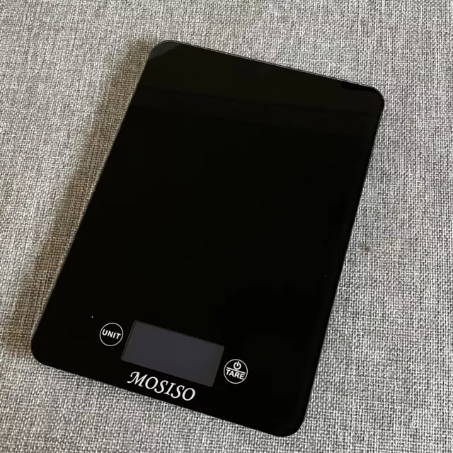 🔥🆕  MOSISO Digital Kitchen Scale - Ultra Thin (color: Black)