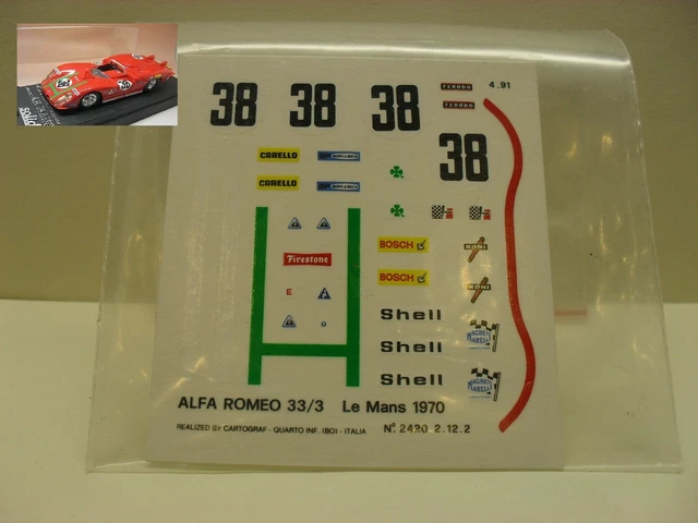 Solido 1/43 Alfa Romeo 33/3 N°187 – Modèle Réduit Collection Le Mans 1967, Occasion