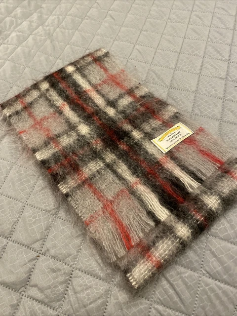 Couverture En Tartan Laine Mélangée James Pringle Weavers - Taille Environ 72x75 Cm - Adaptée En Housse Pour Chien - Occasion