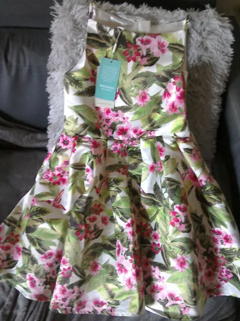 Girls Monsoon Floral Dress Age 9 Years *Beautiful* New