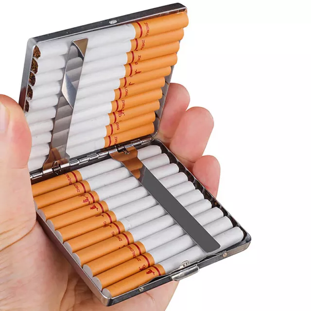 Double-Open Metal Cigars Cigarettes Cases For About 20 Sticks Cigarette Boxes