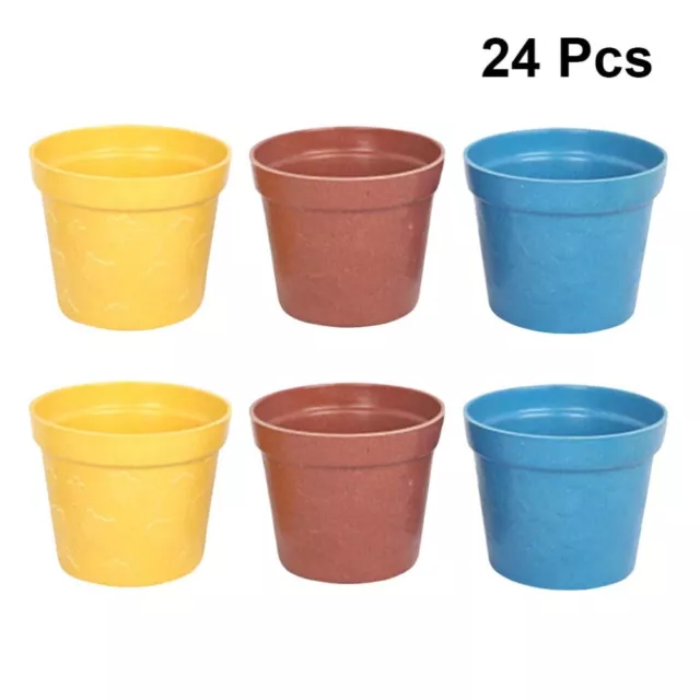 24 Pcs for Indoor Plants Ice Cream Machine Handle Flower Pots