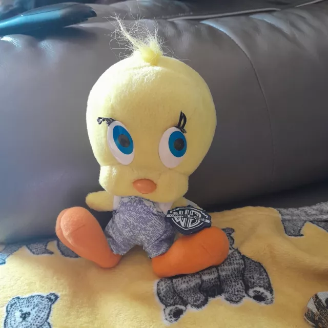 1995 Loony Tunes Tweety Pie Soft Toy Plush Vintage Retro With Tags