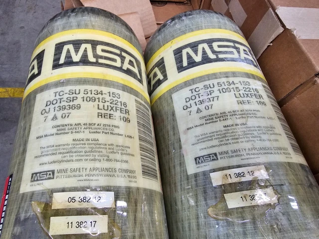 MSA SCBA Air Cylinder 2216 PSI Carbon Fibre 