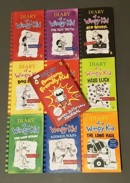 Set of 10 Diary of a Wimpy Kid Set Books