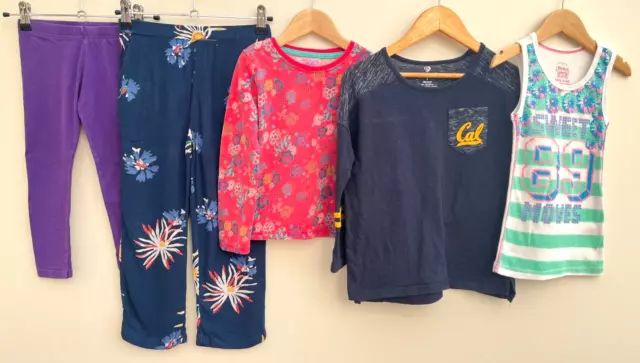 Pacchetto di vestiti per ragazze età 5-6 John Lewis indaco gloria sbiadita